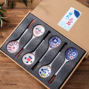 Hand-painted Ceramic Spoons