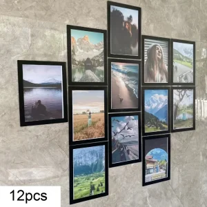 12pcs A5 A6 Magnetic Display Photo Frame Protective Home Wall Decor