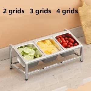 Stainless Steel Seasoning Holder Rectangular. Small