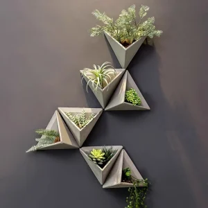 Wall Art Vases Aesthetic, Modern. Jardiniere Ikebana Stem Holder