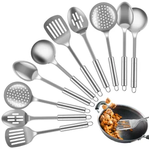 5/10Pcs Kitchen Cooking Utensils Set Stainless Steel